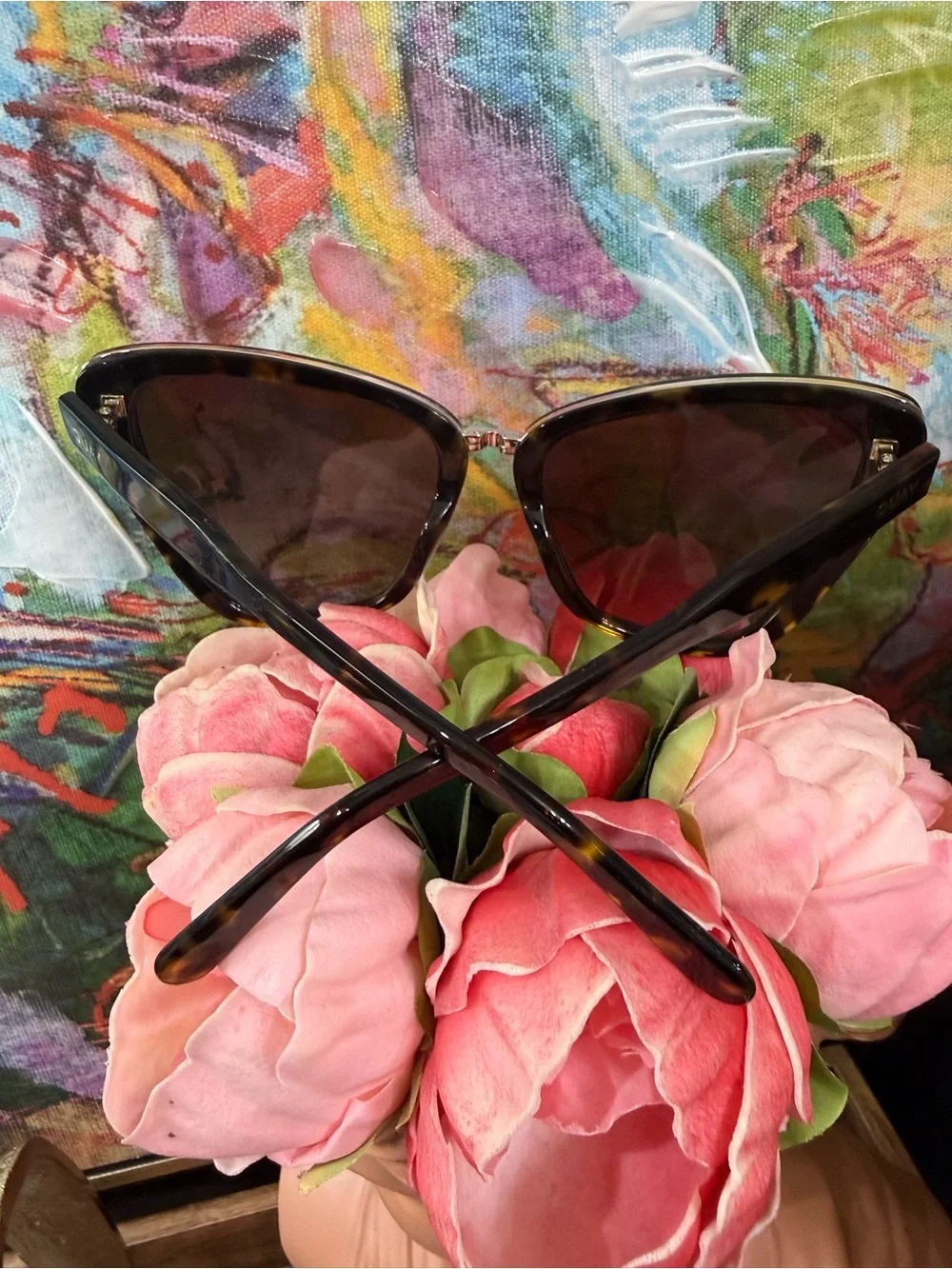 *NWT* Quay Australia ALL TALK Cat Eye Tortoise Shell Sunglasses